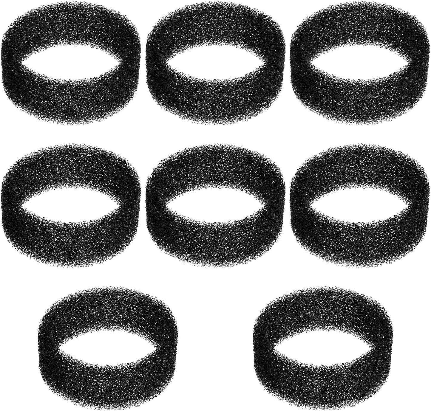 Cat Water Fountain Filter Replacement Round Filters Foam Cat Filter Replacement for Pet Drink Water Pre-Filters Sponges for 2. 5 L/84 oz 2. 2 L/ 74 oz Stainless Steel Pet Fountain (8 Pieces)