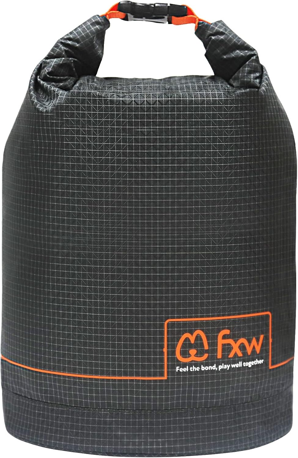FXW Dog Food Travel Bag，Large Capacity for Travel Kibble Storage Perfect for RV Road Trips, Camping, Longterm Dog Boarding Gear Accessories Gray, 21 Cups