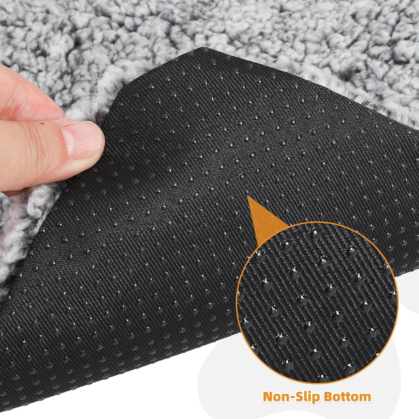 KOOLTAIL Self Warming Cat Bed, 4 Pack 16*20in Plush Extra Warm Self Heating Pet Pad for Crate, Floor, Indoor Outdoor, Non-Slip Upgraded Thermal Foil Puppy Kitten Mat with Removable Washable Cover,Grey