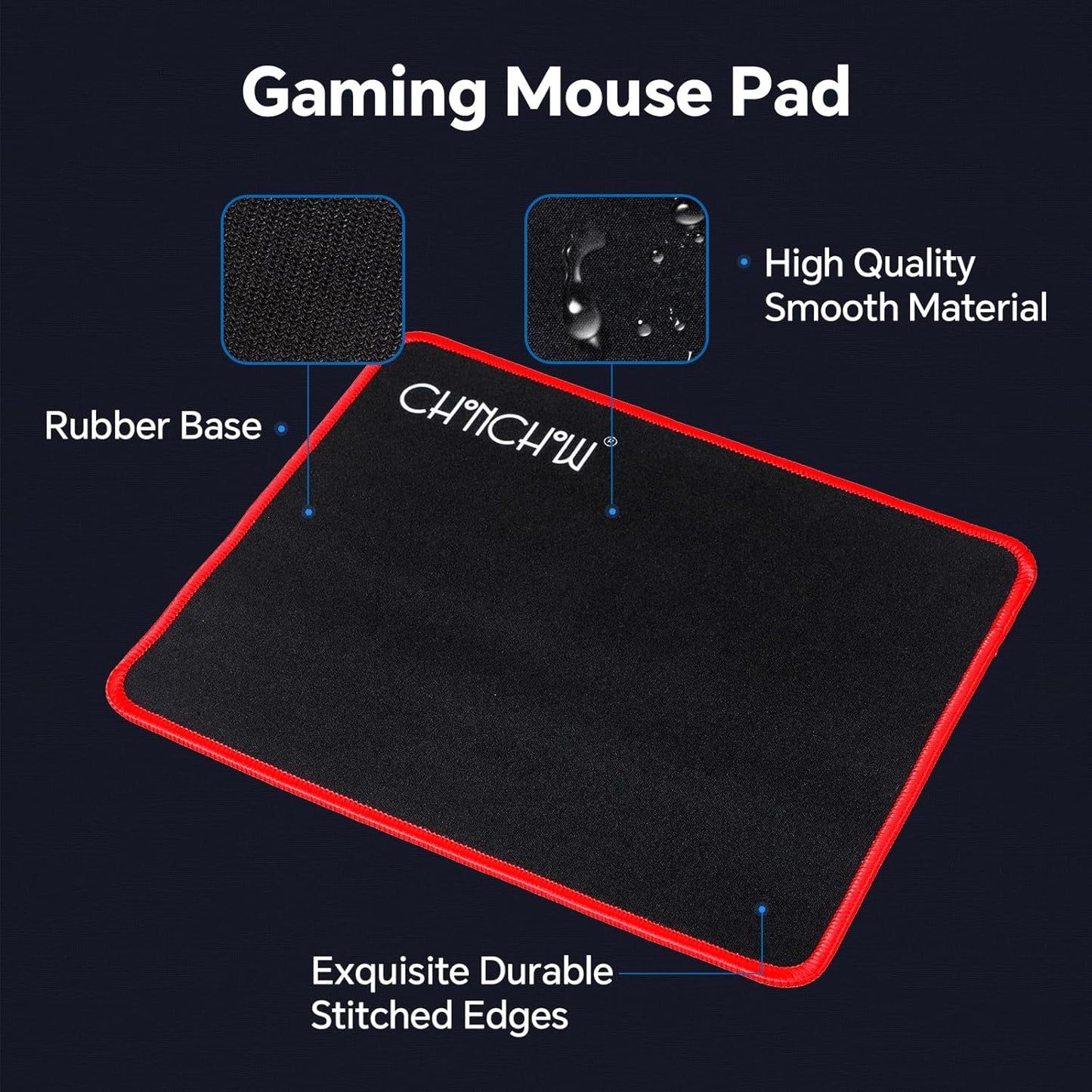 Gaming Keyboard Mouse Mousepad and Headset with mic Combo All in One USB Wired RGB Backlit Rainbow Side Button Gamer Bundle Set Compatible with PC Windows Xbox one PS4 PS5(Black)