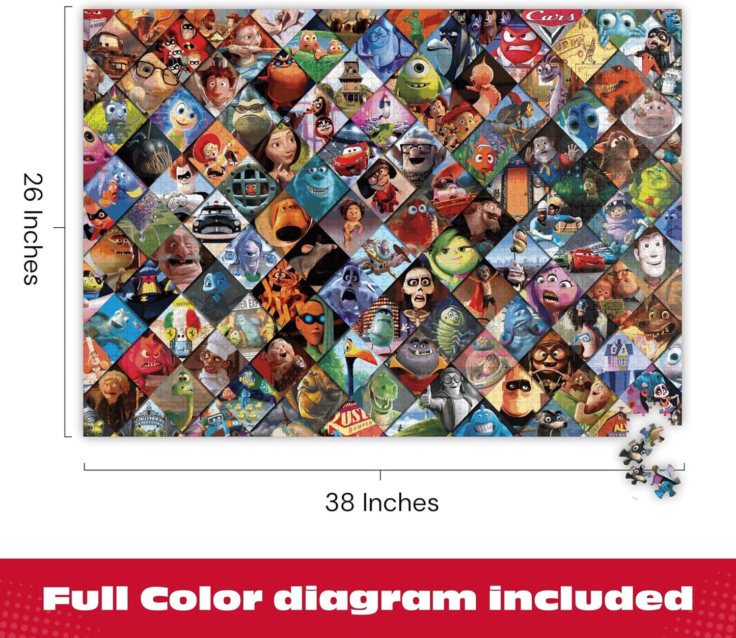 Ceaco - Disney/Pixar Clips - 2000 Piece Jigsaw Puzzle , 5"