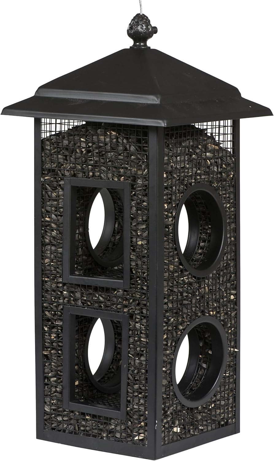 Perky-Pet Fly-Thru Wild Bird Feeder - 2 lb Capacity for Black-Oil Sunflower Seeds - Wild Bird Feeder for Outdoors - Outdoor Decor - B00303