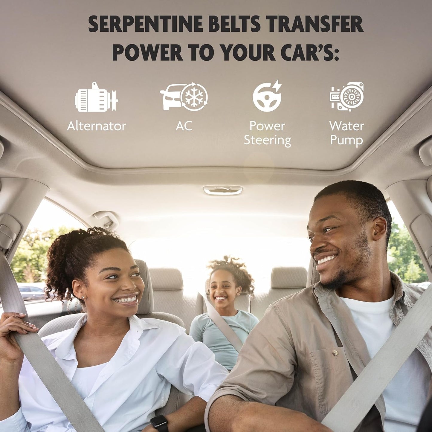 Top Drive, 6PK2360, Premium Engine EPDM Serpentine Drive Belt, Equivalent References - K060930, 5060930
