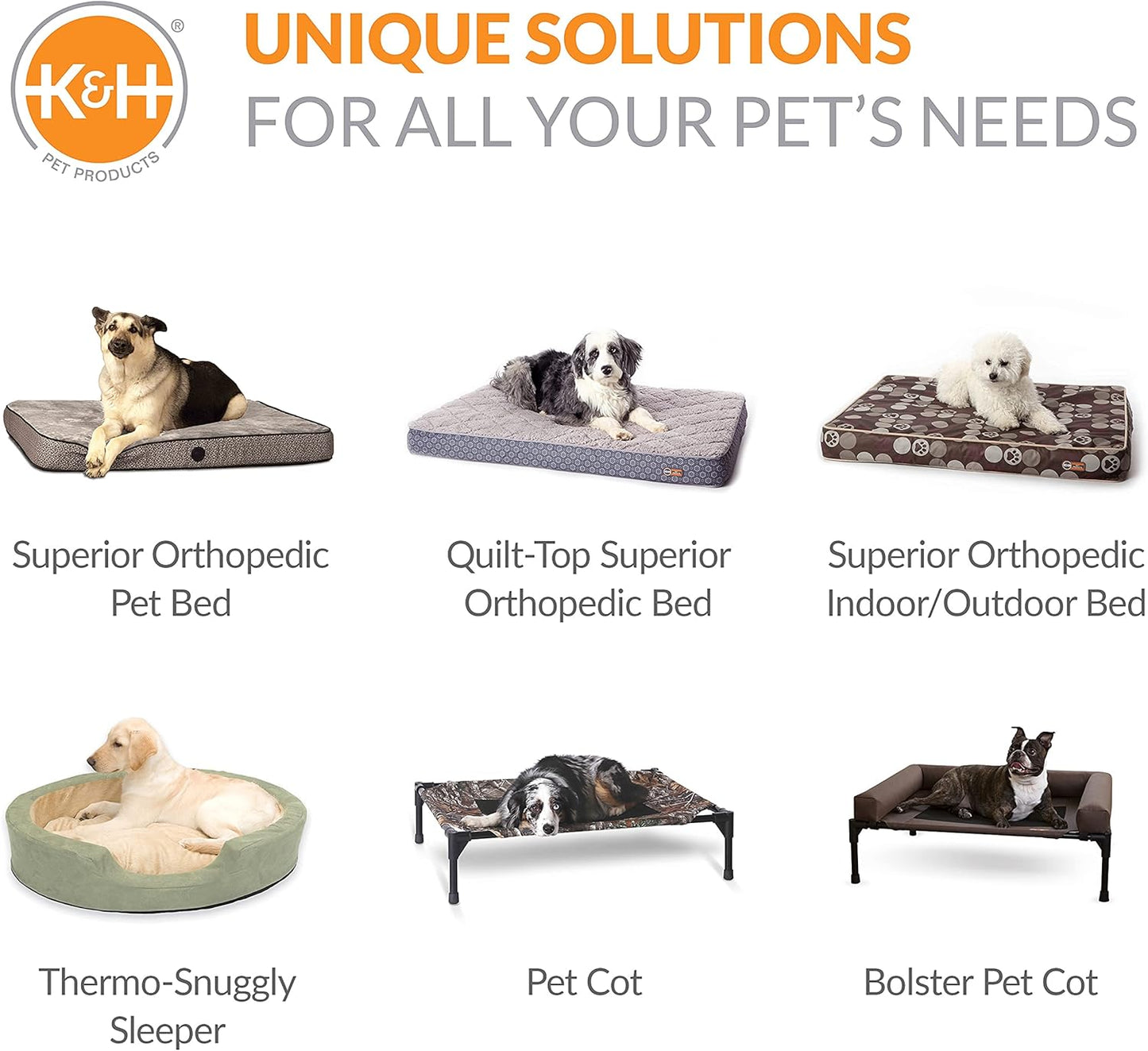 K&H Pet Products Air Sofa Bed Navy/Geo Flower Small 18 X 24 Inches