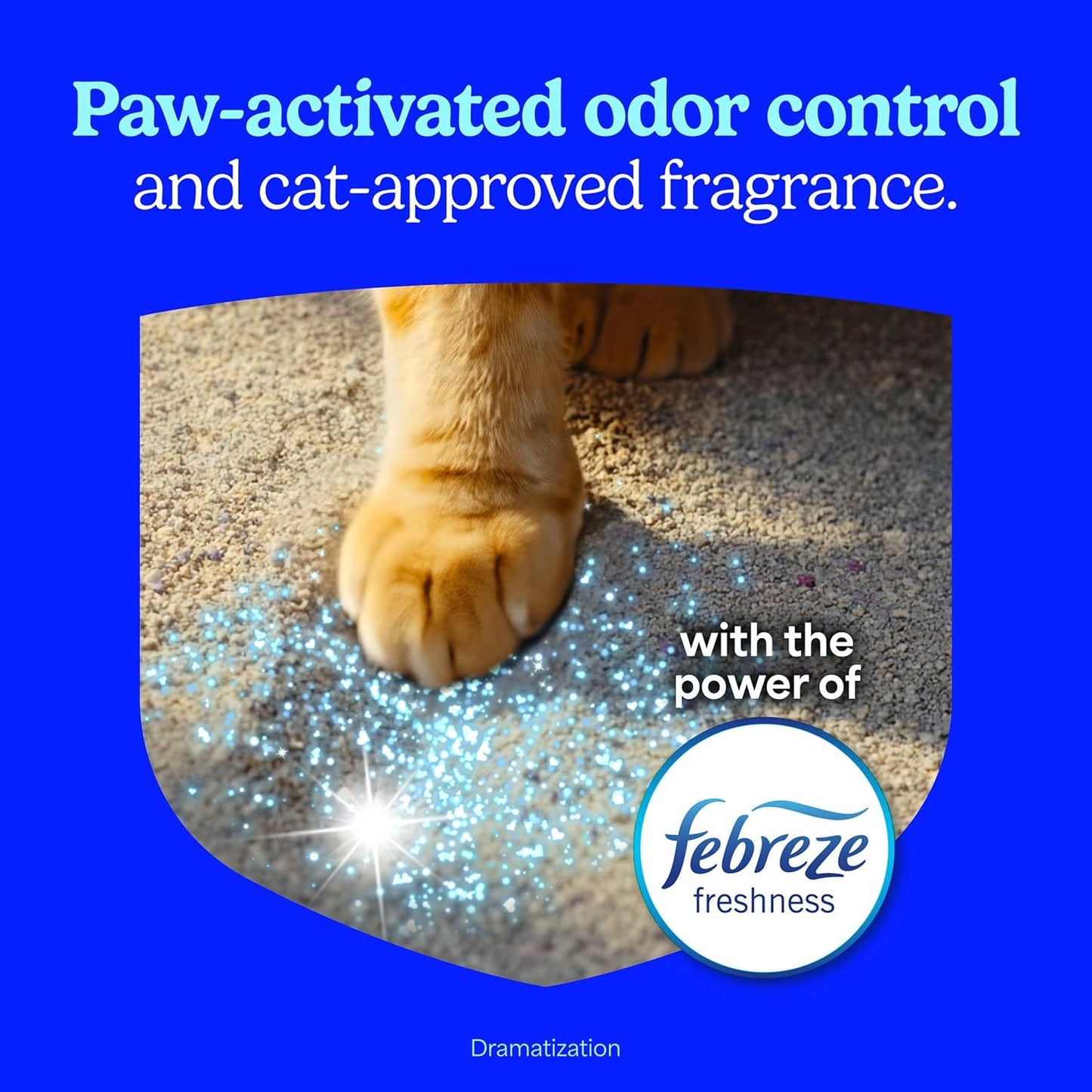 Fresh Step Advanced Clean Paws Multi Cat Clumping Cat Litter with Febreze Freshness, Low Dust, Odor Control with Ammonia Block Tech, Compatible in Automatic Litter Boxes, 37 lbs. (2 x 18.5 lb.)