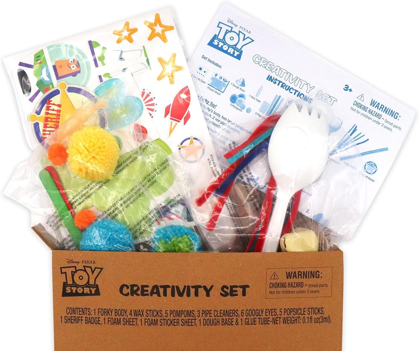 Disney-Pixar's Toy Story Creativity Set – Art Activity Kit with Stickers, Coloring Sheets, Markers & More – Fun Travel Set for Kids, Party Favor & Gift for Ages 3+