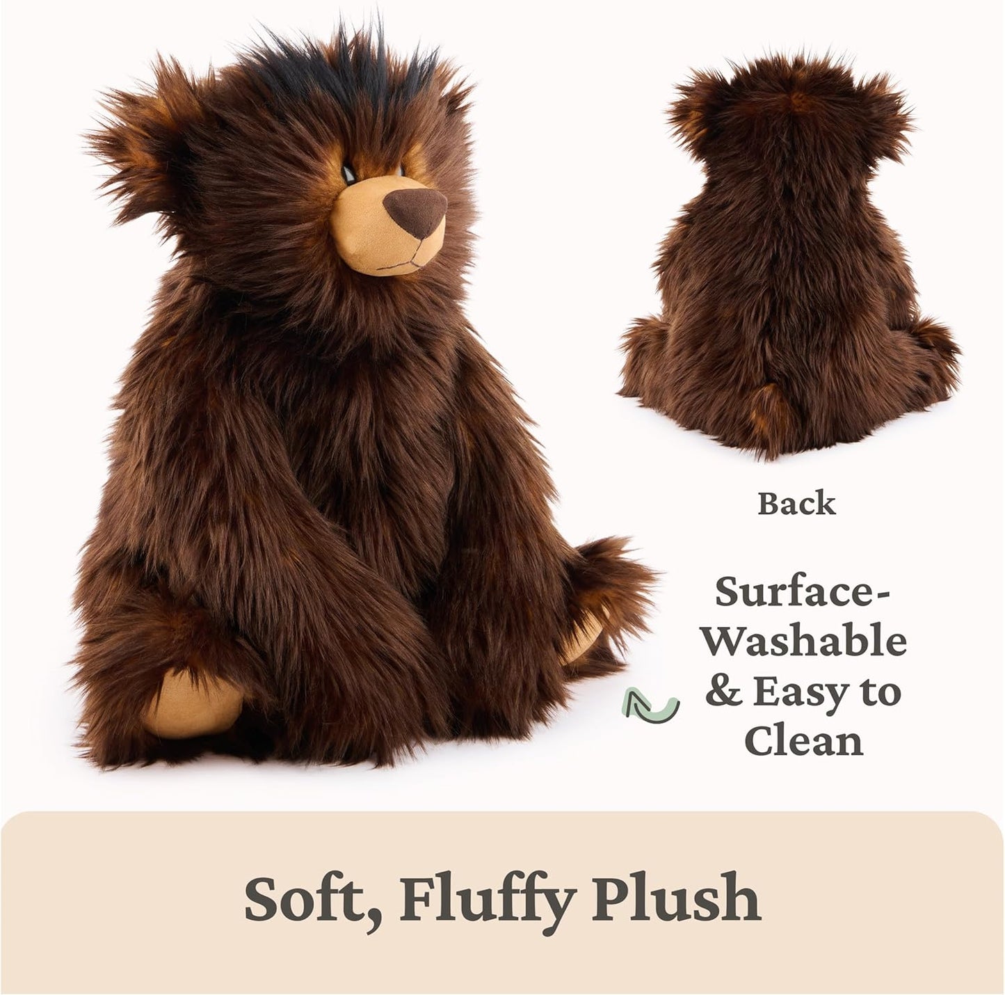 GUND BOE Classic Teddy Bear, Premium Bear Stuffed Animal, Plush Toy for Ages 1 and Up, Brown, 12”