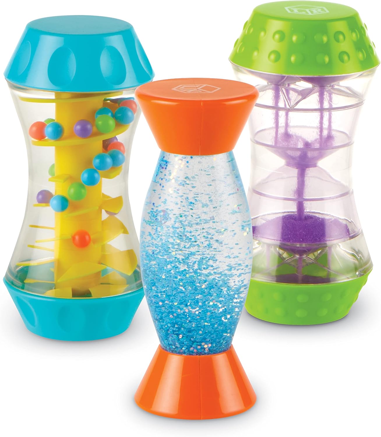 Learning Resources Sensory Trio Fidget Tubes - Tactile Play Tools, Kids Travel Essentials Toys, Self-regulation Aids, Calm Down Corner Supplies, Bin Activities