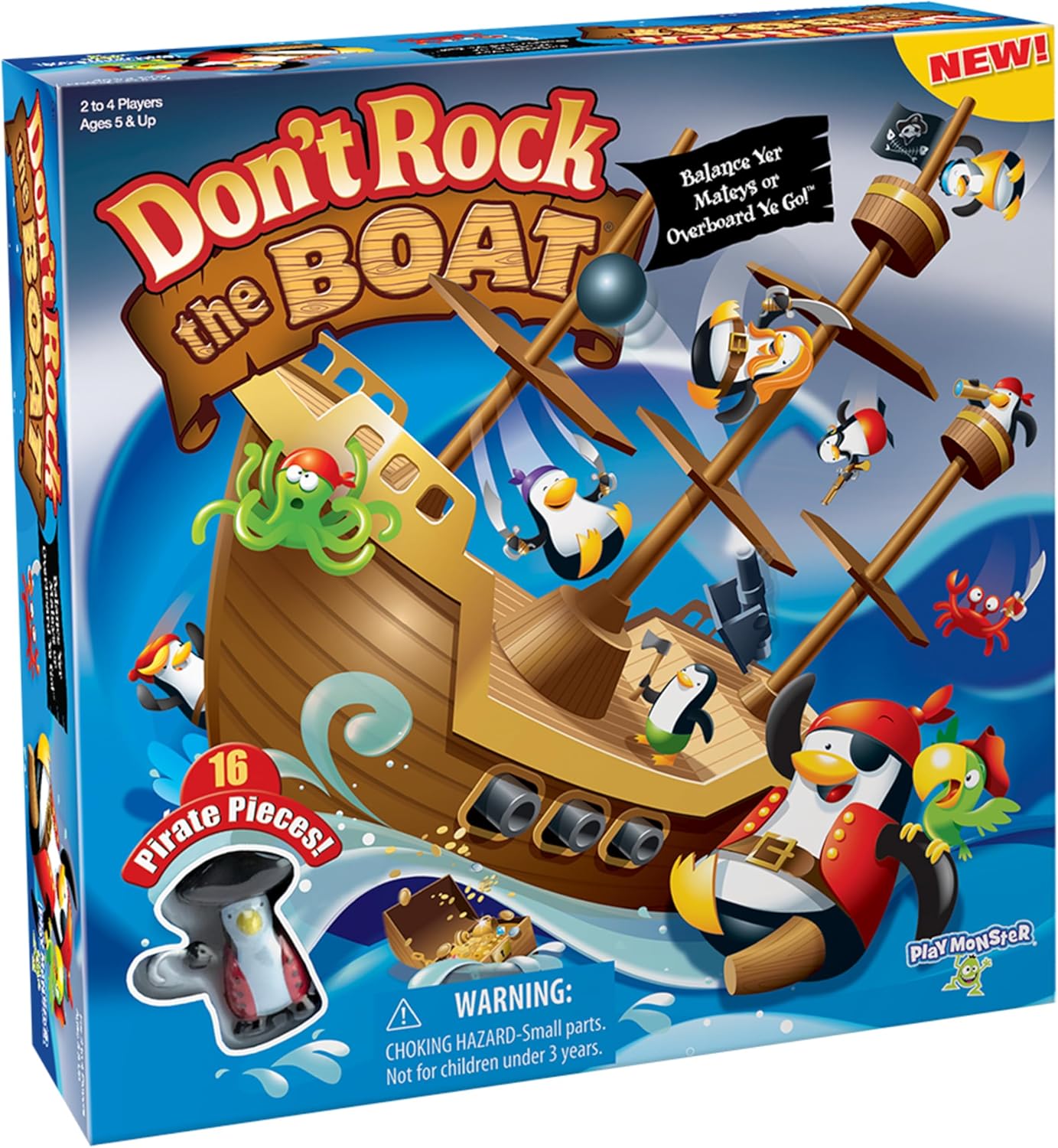 Don’t Rock the Boat Board Game-Kids Games, Family Games for Kids and Adults, Board Games for Family Night, Multi-Player Board Games, Builds Hand & Eye Coordination, Balancing Toy, Ages 5+