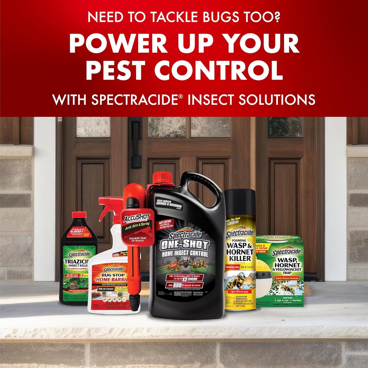 Spectracide Weed & Grass Killer, 1.33 Gallons, With AccuShot Continuous Power Sprayer Kills Broadleaf Weeds and Grasses Down to the Root, Rainproof in 15 Minutes with Visible Results in 3 Hours