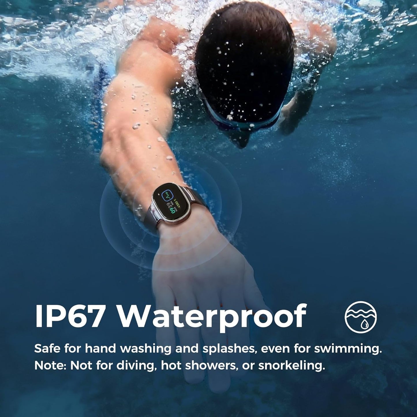 EmeTerm Smart FDA-Cleared Anti-Nausea Wristwatch Touchscreen IP67 Waterproof Morning Motion Sickness Relief Rechargeable Fast Acting Drug Free
