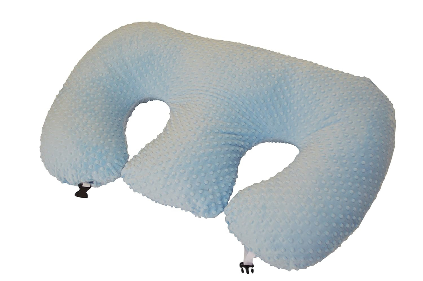 Twin Z Pillow Blue - The #1 Rated Twin Breastfeeding and Bottle Feeding Pillow! A Must Have for Twins! - Cuddle Blue DOTS The Ultimate Baby Essentials! The Best in Twins Baby Gear!