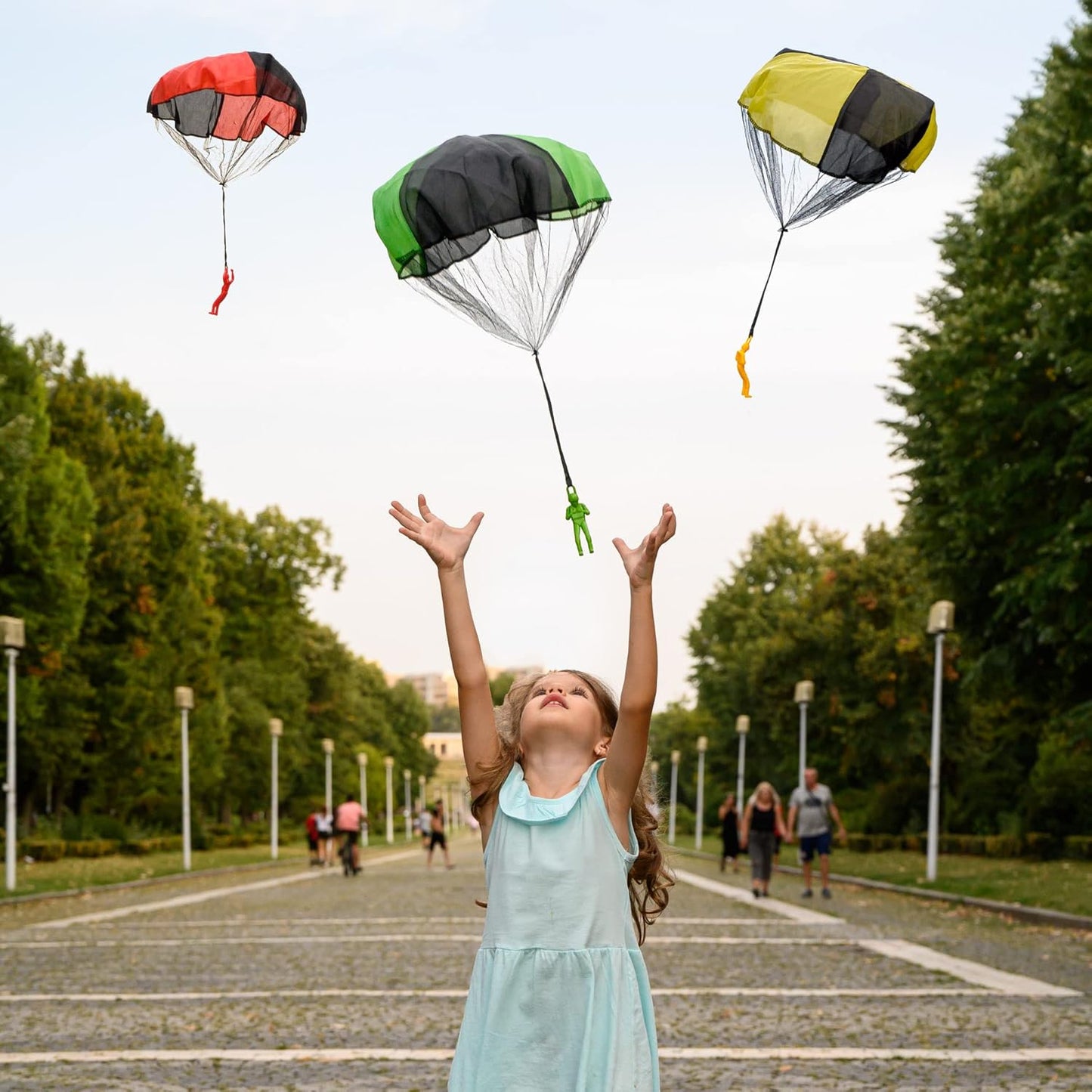 nutty toys Parachute Toys for Kids - Tangle Free Outdoor Flying Parachute Men, Top Indoor & Outside for 3 4 5 6 7 8 9 10 11 12 Year Old, Best Easter Basket Stuffers Idea 2026, Unique Boy & Girl Gifts