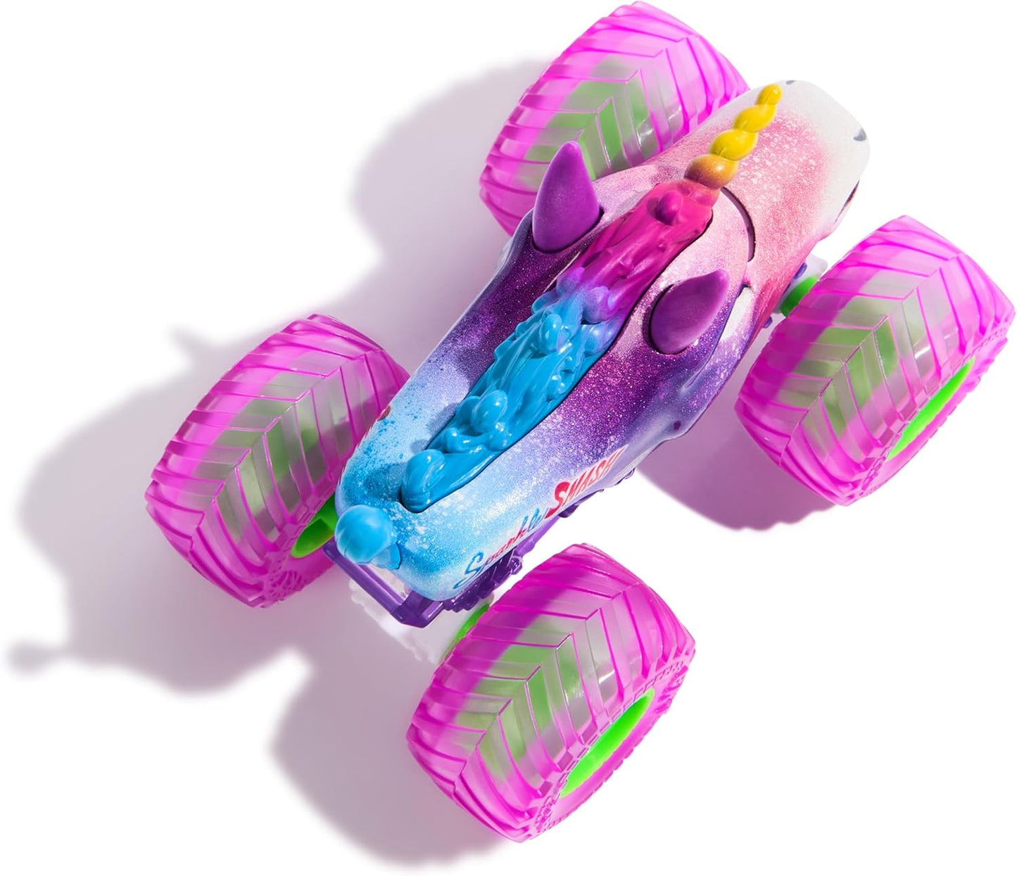 Monster Jam, Official Sparkle Smash Monster Truck, Die-Cast Vehicle, 1:64 Scale, Kids Toys for Boys Ages 3 and up