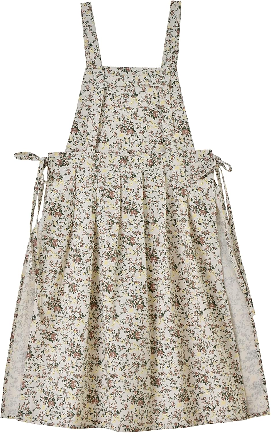 Floral Cotton Waterproof Adult Kitchen Apron Adjustable Cooking Baking Garden Chef Apron with Pocket