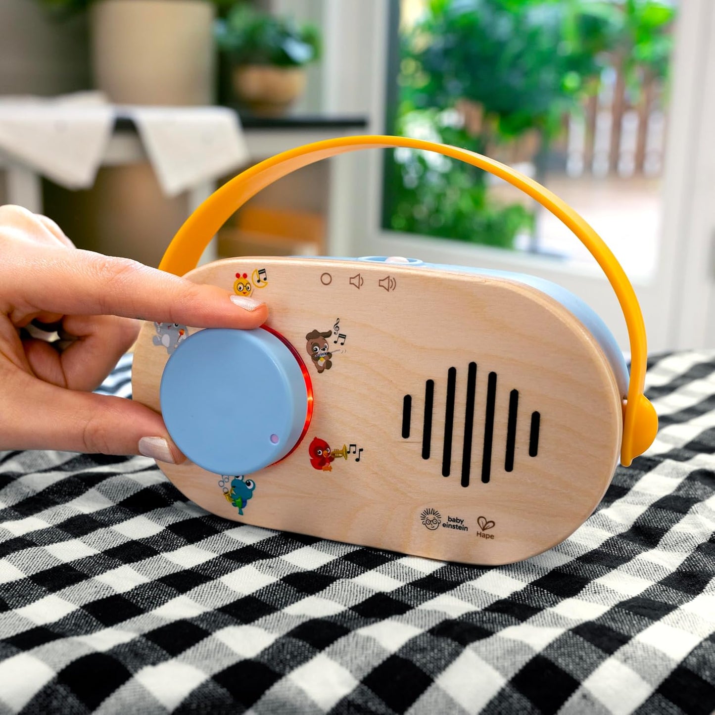 Baby Einstein + Hape Discovery Radio Toy Radio with Music & Lights, Ages 6 Months+