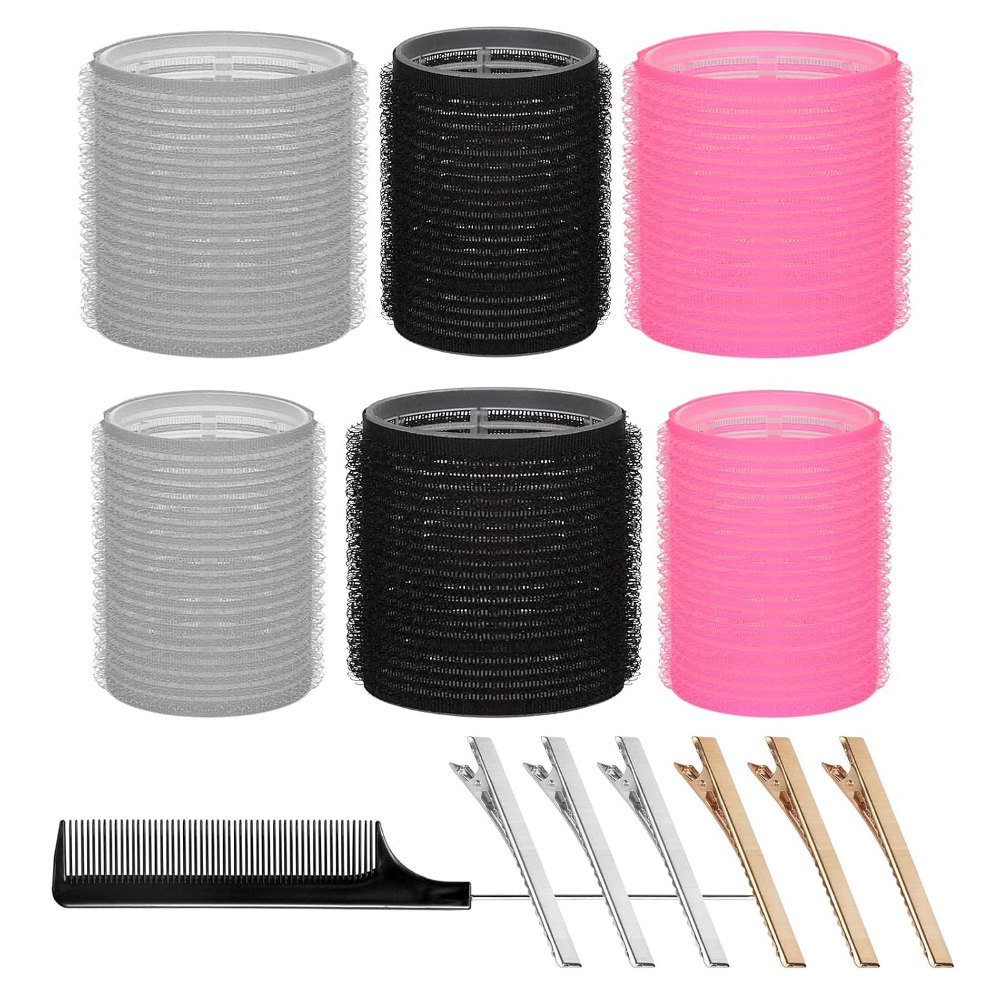 Heatless Hair Curler: 13Pcs Rollers Set With Clips for Long and Medium Hair, Women's Curls Styling Tools, DIY Curlers to Sleep In