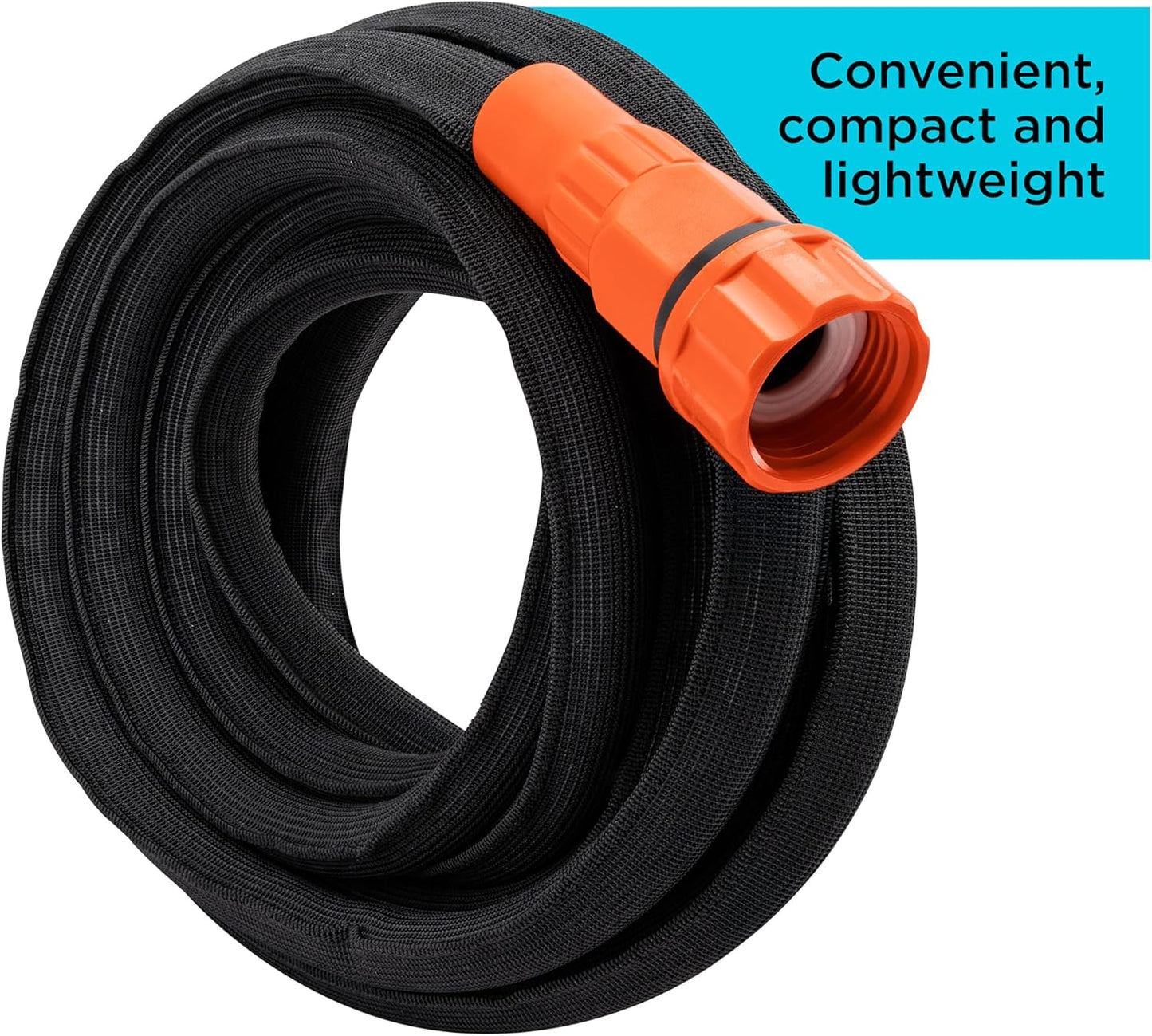 Black + Decker® 25 ft x 5/8 in, Expanding Garden Hose – Lightweight, Kink-Resistant, Quick Repair Couplings® BXMHBB22182