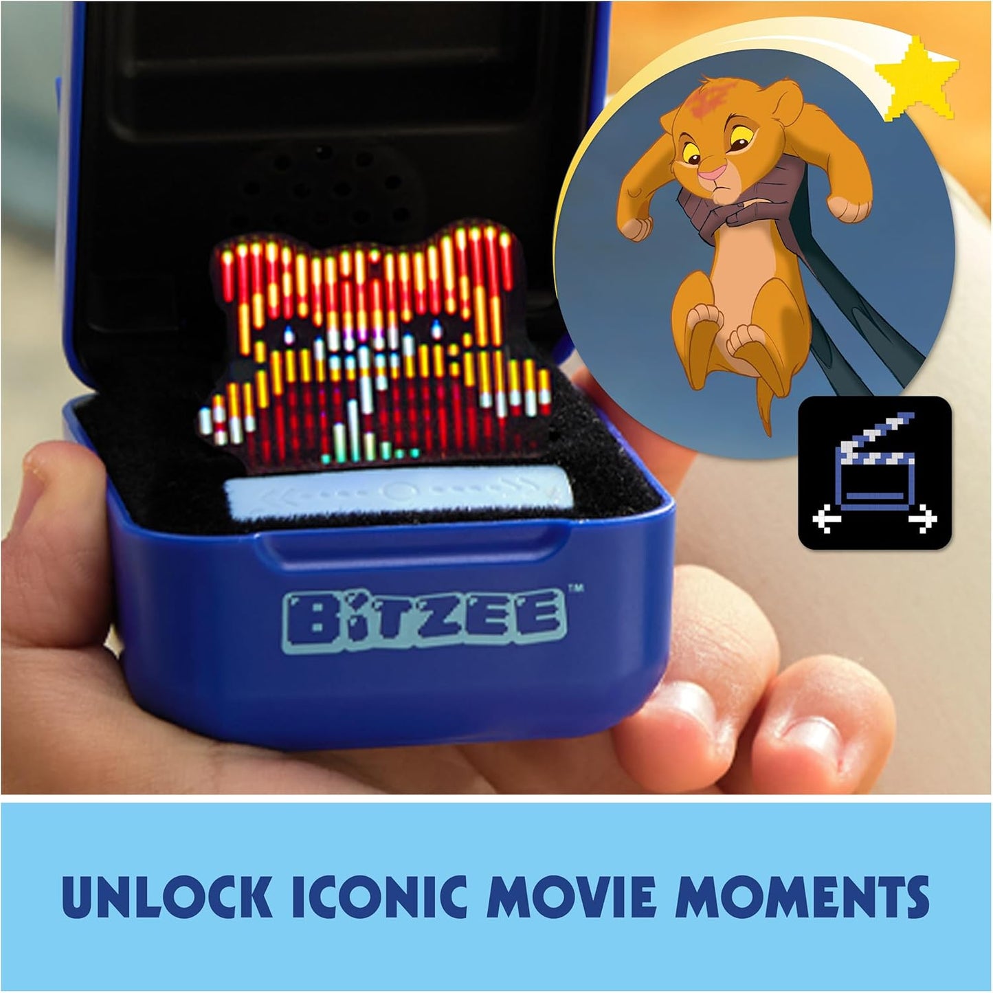 BITZEE, Disney with 30 Interactive Characters Inside, Great for Easter Gifts, Digital Pet Reacts to Swipes, Tilts & Taps, Disney Toys for Kids