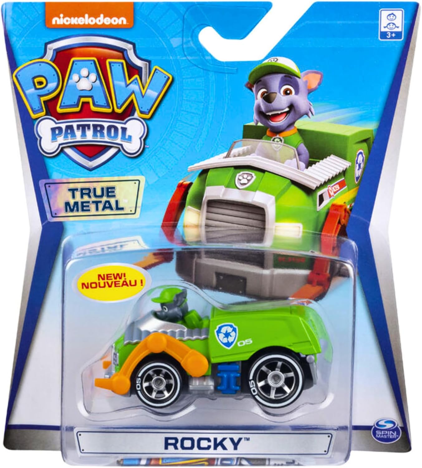 Paw Patrol - True Metal Collectible Diecast Toy Vehicle Bundles - Set 2 Pack of 3 - Skye, Rubble, & Rocky