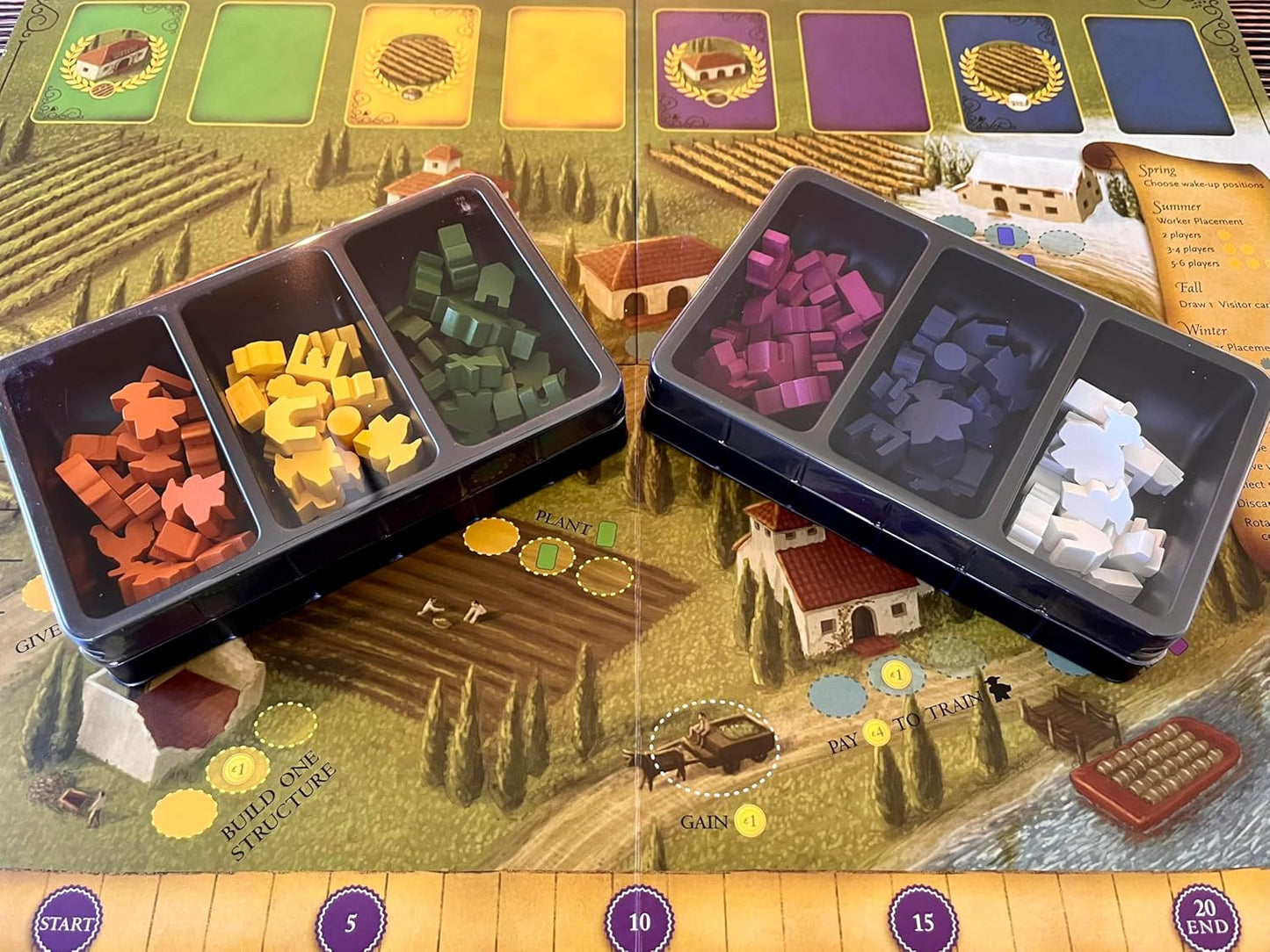 Stonemaier Games: Viticulture Essential Edition (Base Game) by Jamey Stegmaier | Create The Most Prosperous Tuscan Vineyard | Strategy Board Game for Adults and Family | 1-6 Players, 90 Mins