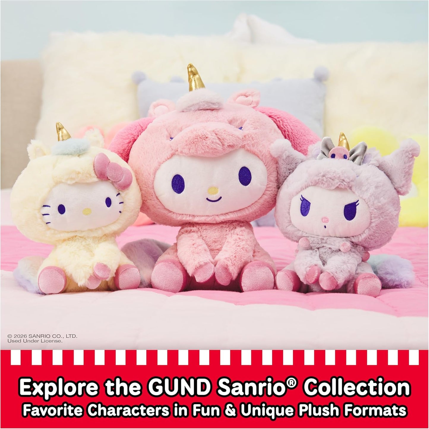 GUND Sanrio Cinnamoroll Plush, Premium Stuffed Animal for Ages 1 and Up, 6”, White