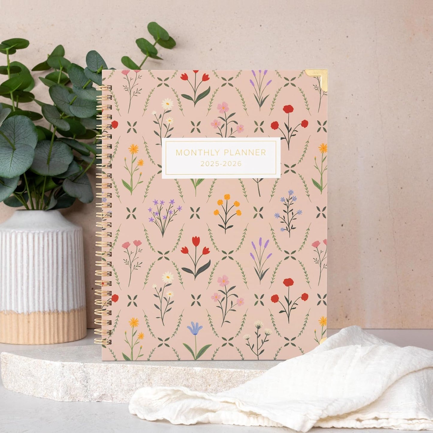 Beautiful 2025-2026 Monthly Planner and Calendar Book - To Do List Notebook That Easily Organizes Your Tasks to Boost Productivity - Runs From June 2025 Until December 2026