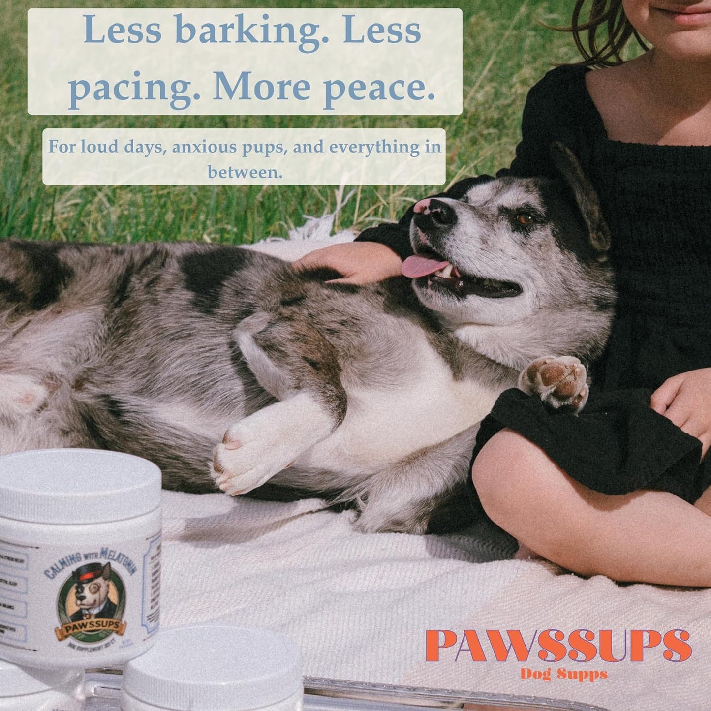 Calming Chews for Dogs – Stress & Anxiety Relief with Melatonin, Chamomile & L-Tryptophan – Soothes Hyperactivity, Separation, Travel & Fireworks – 120 Soft Chews
