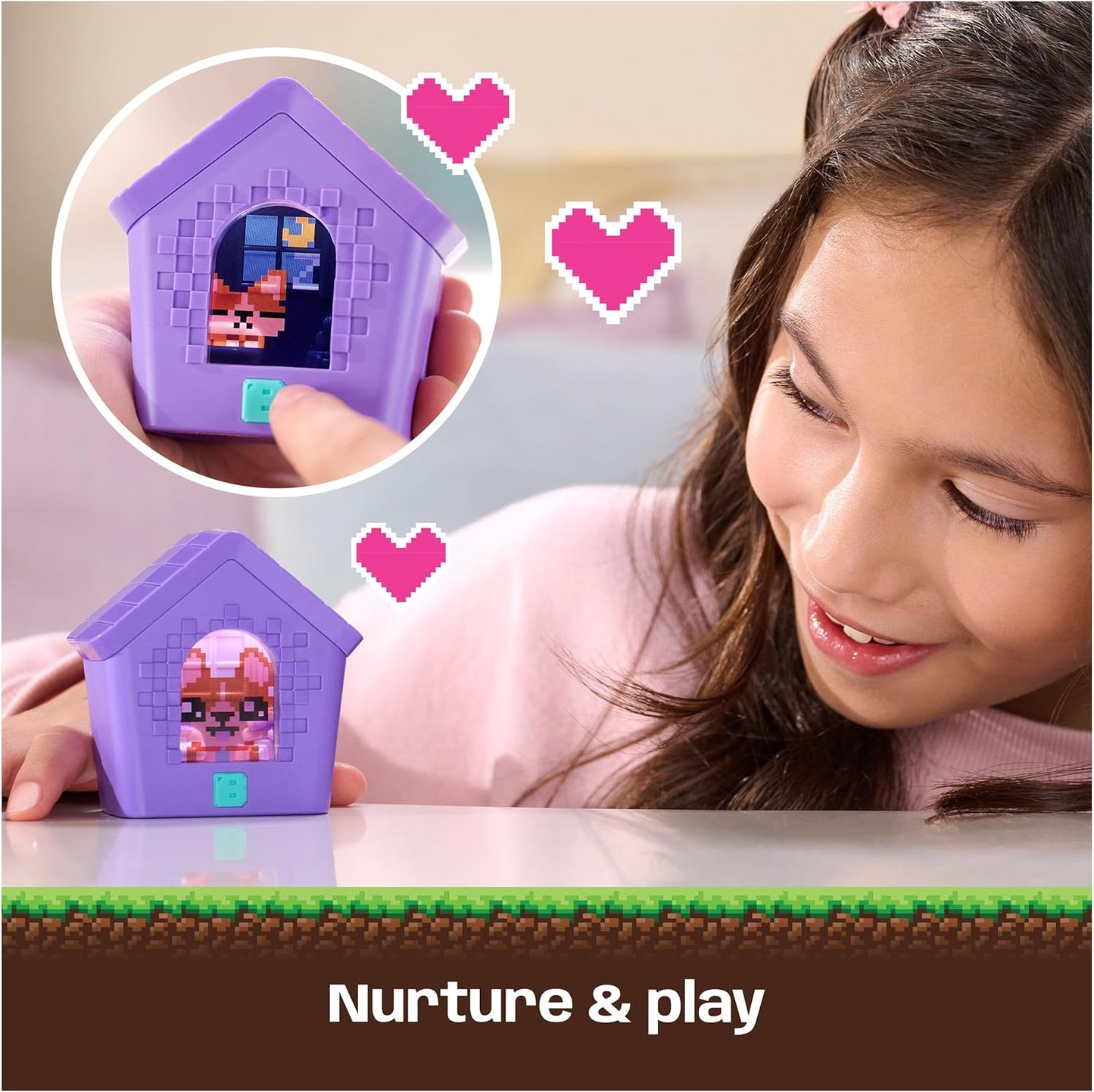 BITZEE, Doghouse Interactive Toy with 15 Puppies Inside, 3D Playroom, Great for Easter Gifts, Digital Pet Reacts to Touch