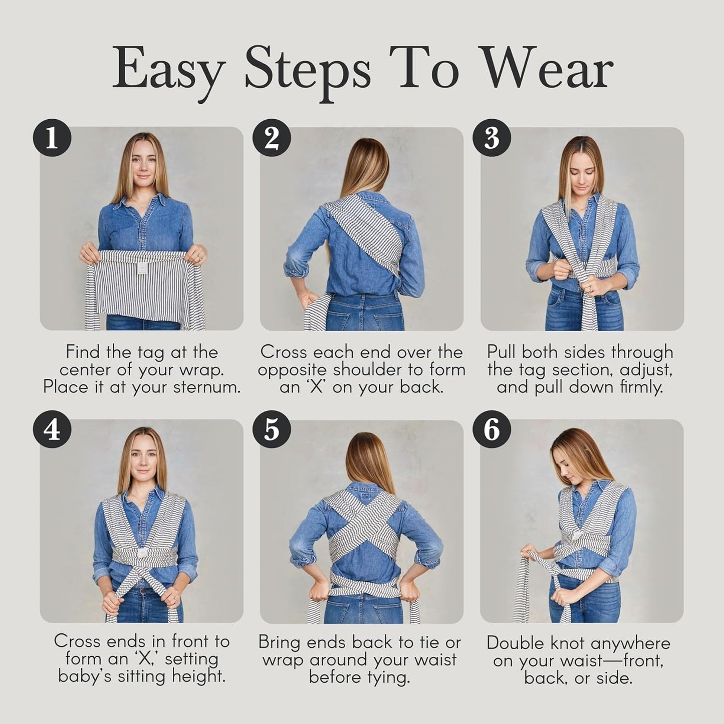 Solly Baby Wrap, Buttery-Soft Baby Carrier Newborn to Toddler 8-25 Lbs., Lightweight & Hands-Free Infant Wrap, Breathable Carrier, Baby Wearing & Postpartum Essential, New Mom Gift, Almondine Chequer