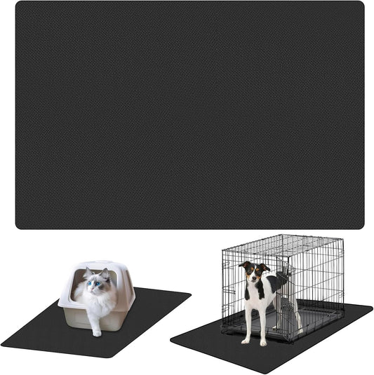 Dog Crate Mat Liner，Washable Pee Pads , Absorbs Urine - Waterproof Under Mat Floor Protector Reusable -Dog Crate Pad Ideal for Floor Protector (29" x 48", Count, 1)