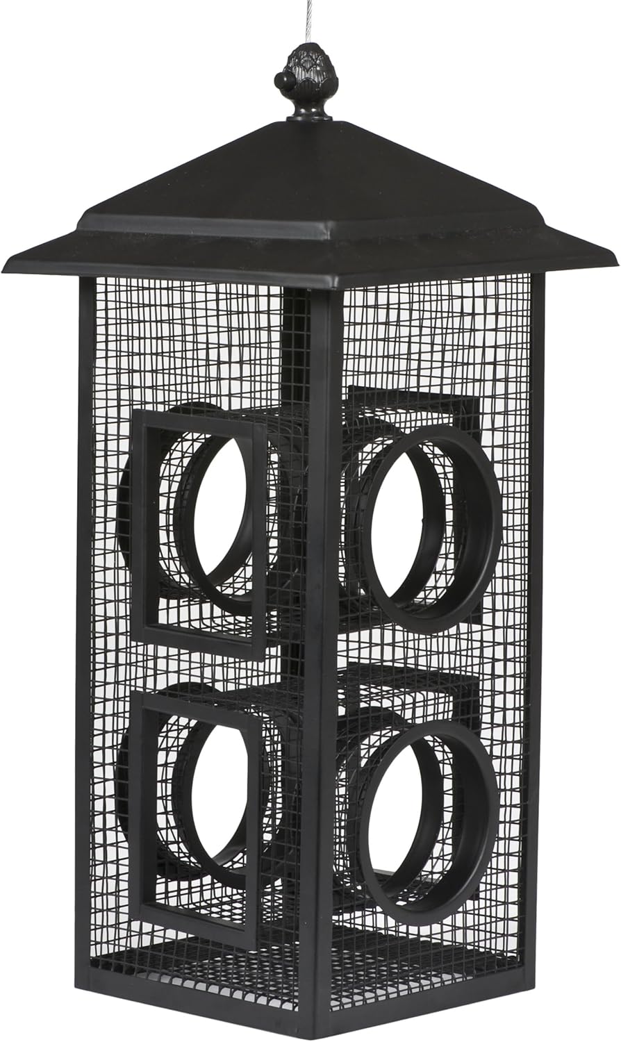 Perky-Pet Fly-Thru Wild Bird Feeder - 2 lb Capacity for Black-Oil Sunflower Seeds - Wild Bird Feeder for Outdoors - Outdoor Decor - B00303