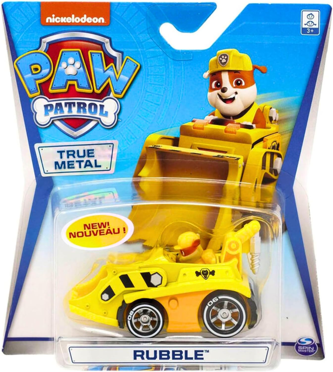 Paw Patrol - True Metal Collectible Diecast Toy Vehicle Bundles - Set 2 Pack of 3 - Skye, Rubble, & Rocky