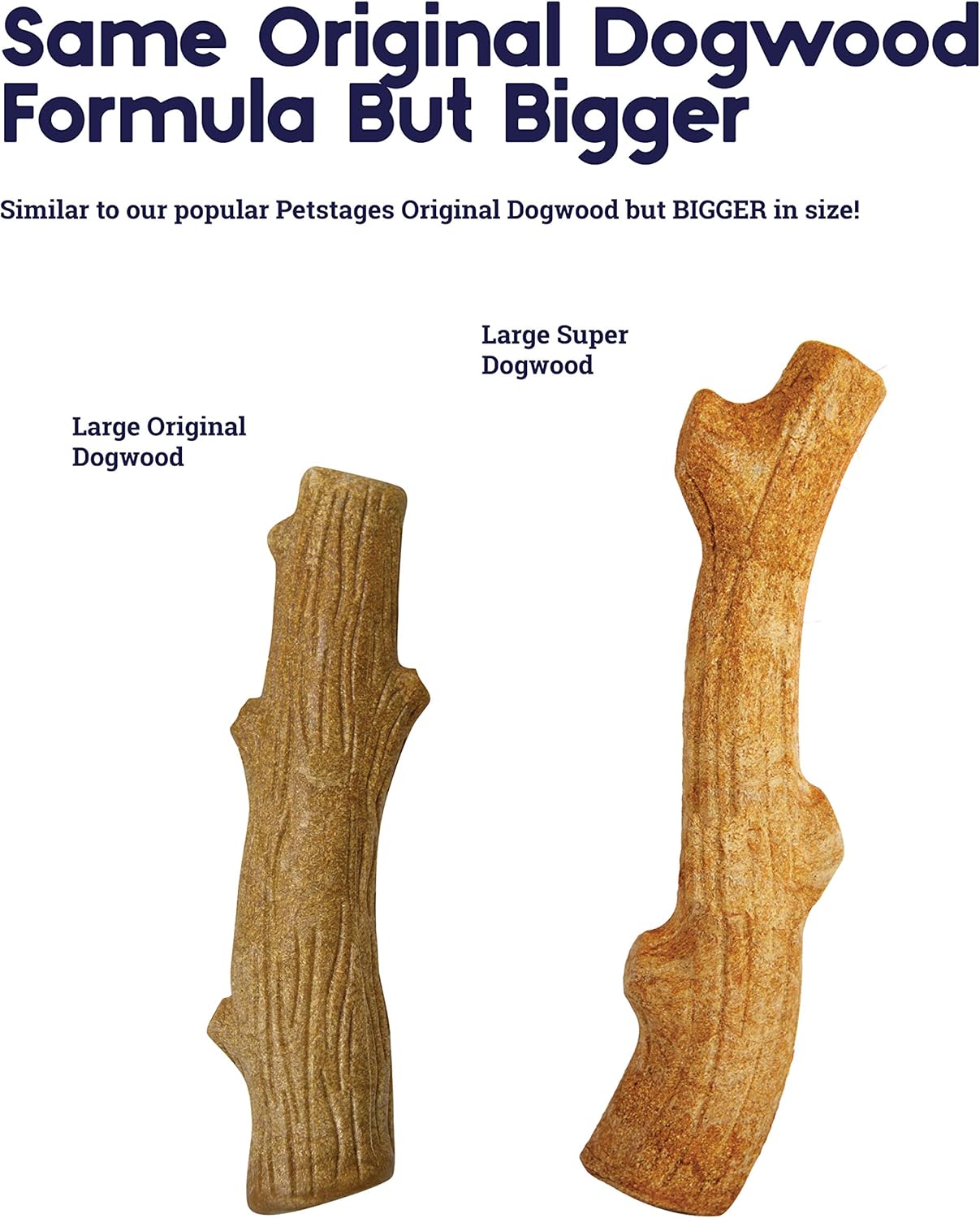 Outward Hound by Petstages Super Dogwood Durable Dog Chew Toy, Large - Long Lasting Chew Stick Made with Real Wood - USA Made, L