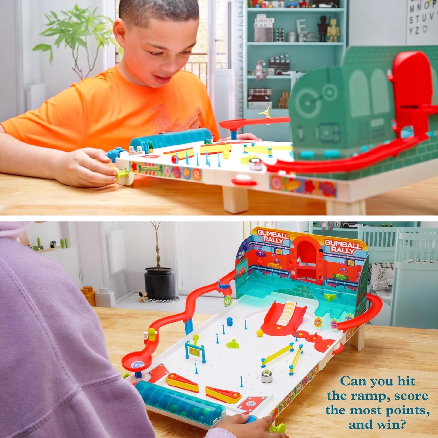Thames & Kosmos Pinball Machine Maker STEM Experiment Kit Toy of the Year Finalist, Gumball Rally l Explore Physics, Force, Motion, Gravity, Simple Machines