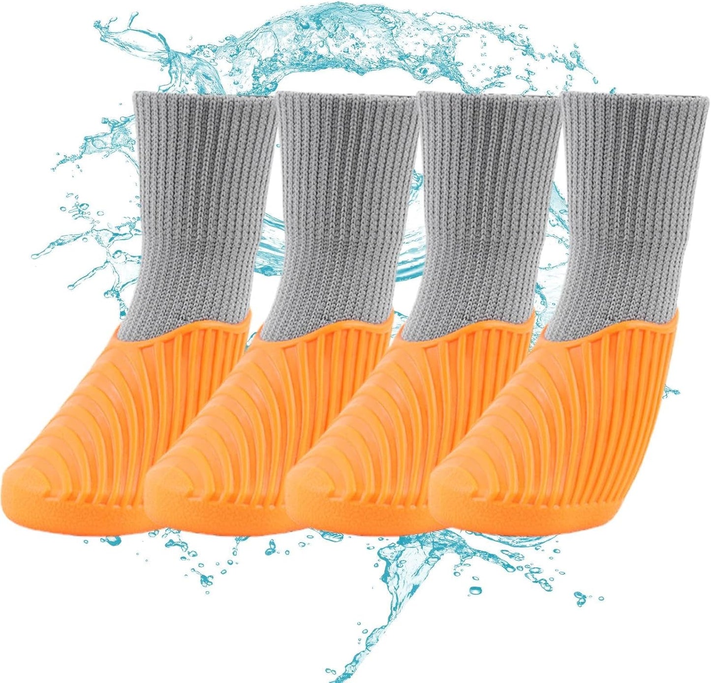 Waterproof Dog Shoes - Non-Slip Elastic Dog Shoe Skin-Friendly | Supplies Pet Shoes for Small Medium Dogs Cats Outdoor Sports Days