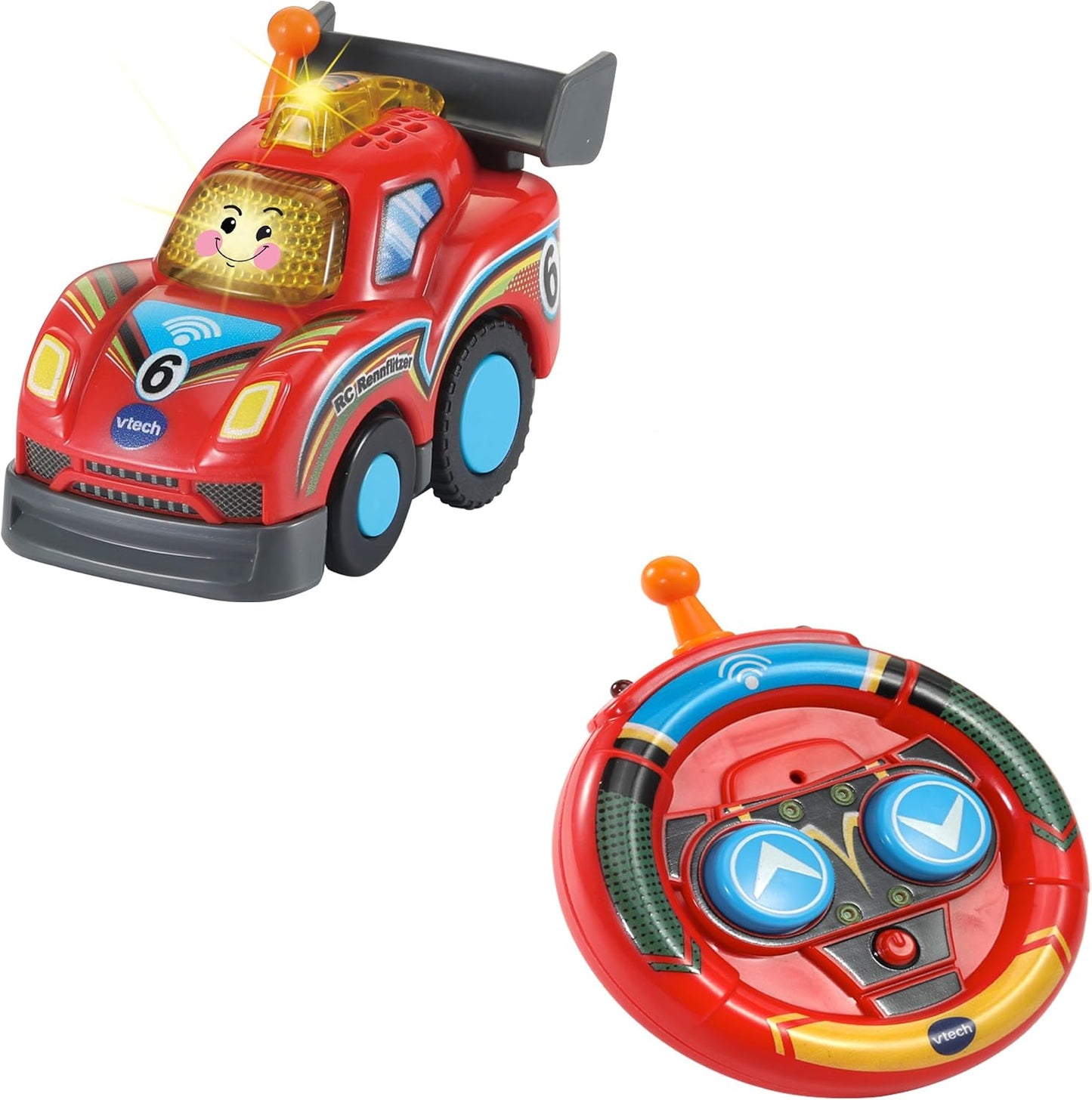 Vtech Baby TUT TUT Baby Speedster - RC Racing Speedster - Remote Controlled Toy Car with Light and Action Buttons, Music, Exciting Phrases and Sounds - for Children Aged 1-5 Years
