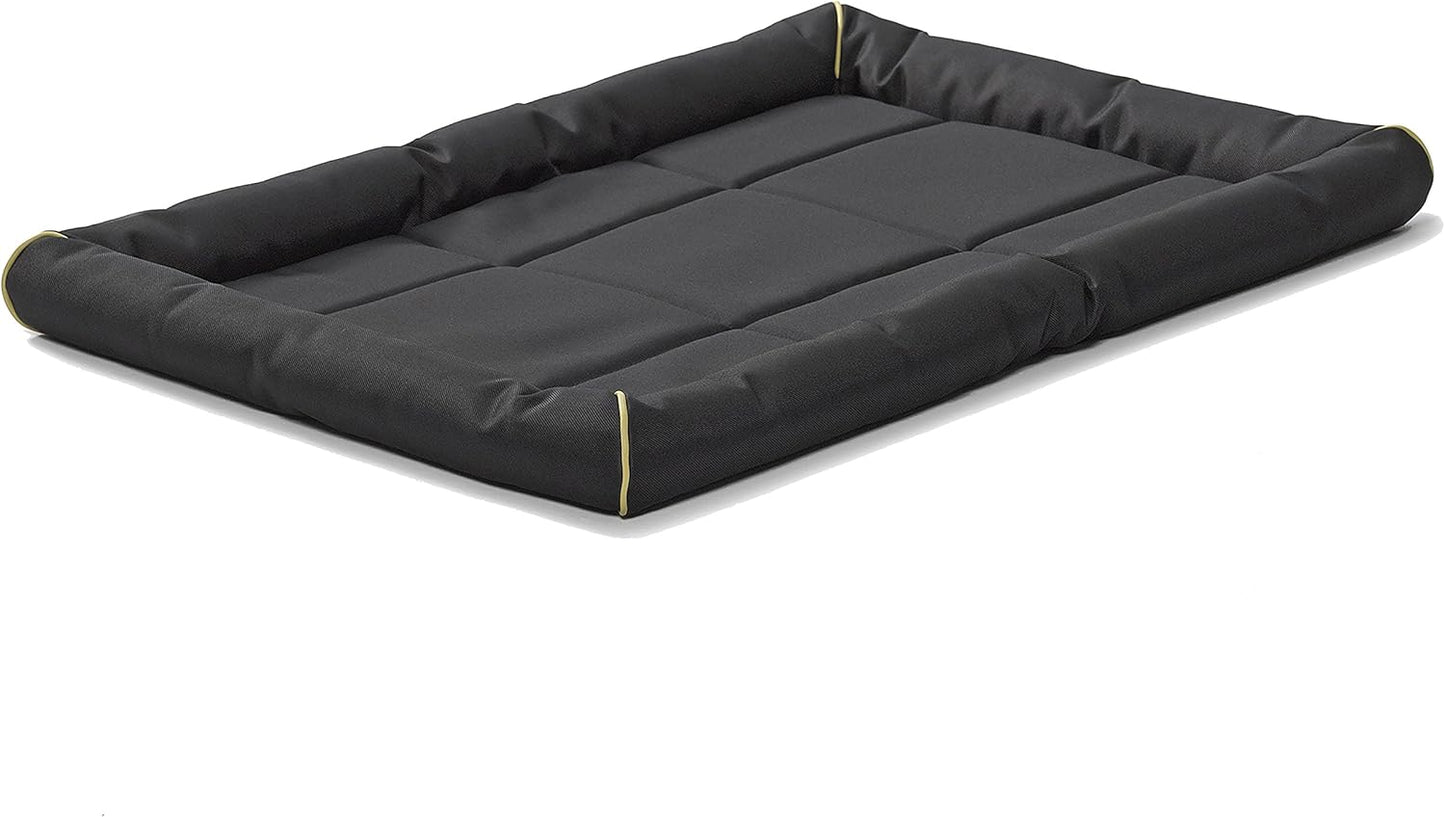 MidWest Homes for Pets XL QuietTime MAXX Ultra-Rugged Dog Bed, Water & Odor Resistant, Bolstered Edge, Non-Slip Bottom, Fits 48-inch Crates, Black