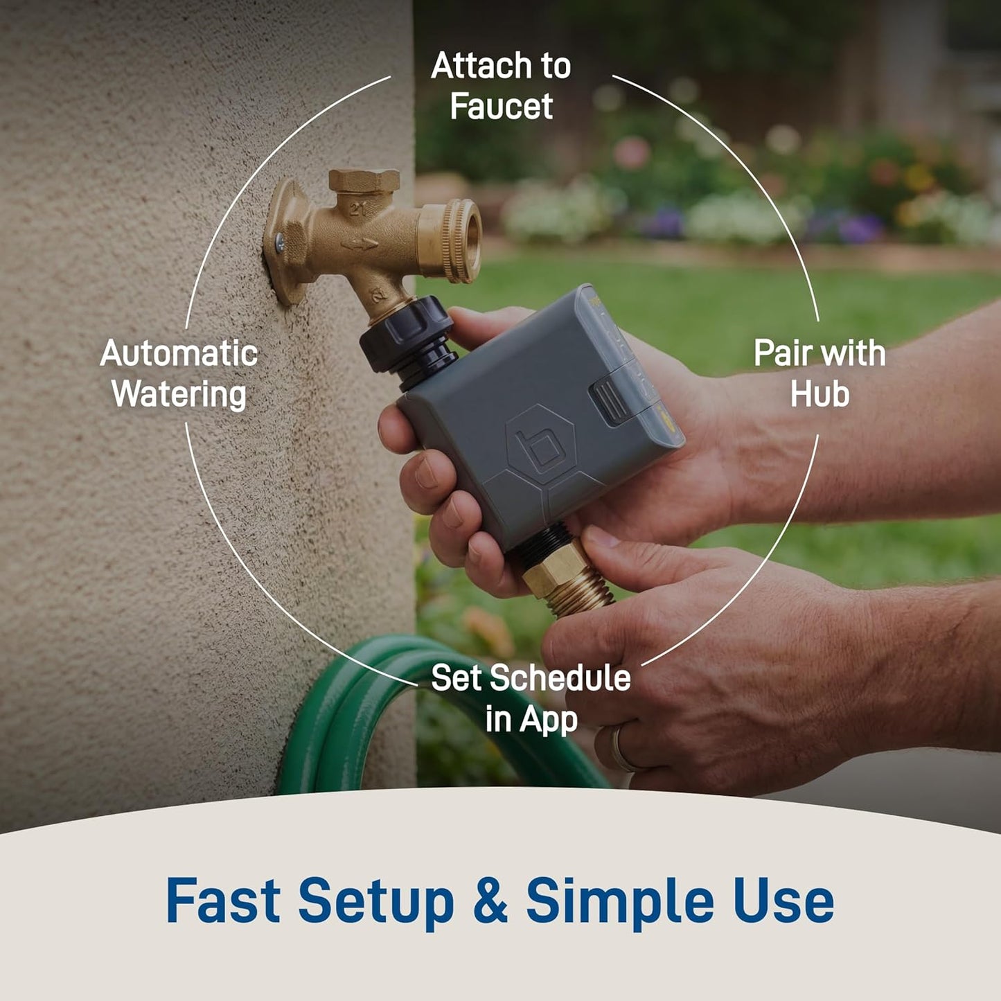 Orbit 90204Z B-hyve Gen 2 Smart Hose Watering Timer with Wi-Fi Hub