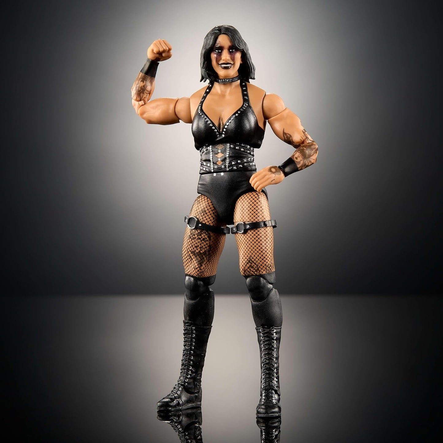 Mattel WWE Elite Action Figure & Accessories, Series #117 6-inch Collectible Rhea Ripley with 25 Articulation Points & Swappable Hands