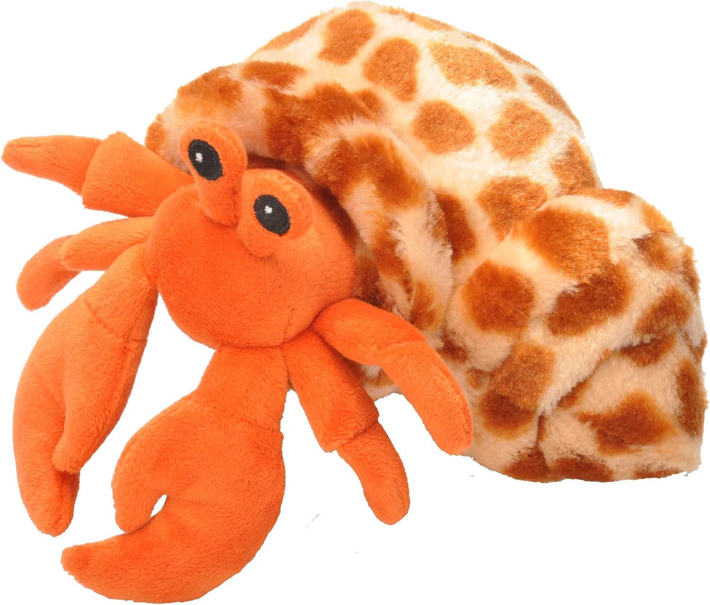 Wild Republic Hermit Crab Plush, Stuffed Animal, Plush Toy, Gifts for Kids, Hug’Ems 7 inches