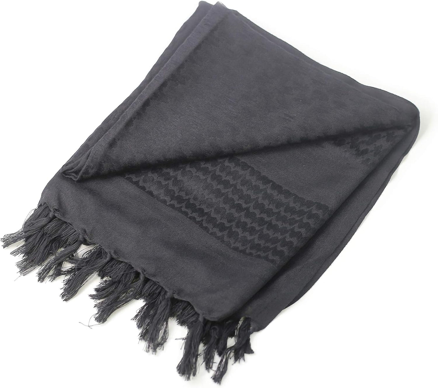 Luxns Military Shemagh Tactical Desert Scarf / 100% Cotton Keffiyeh Scarf Wrap for Men And Women