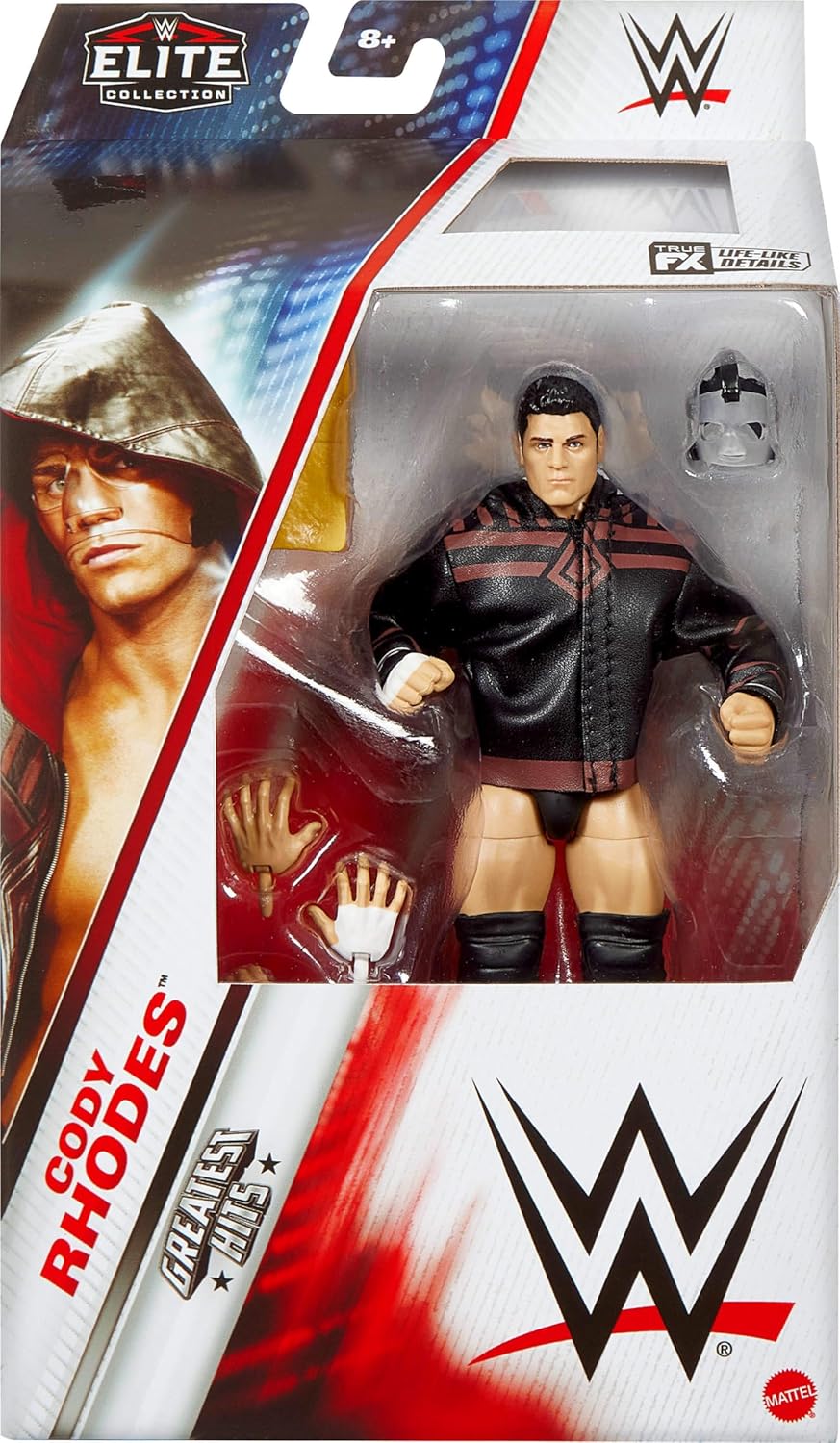 Mattel WWE Elite Action Figure & Accessories, Greatest Hits 2025, 6-inch Collectible Cody Rhodes “The American Nightmare” with 25 Articulation Points & Swappable Hands