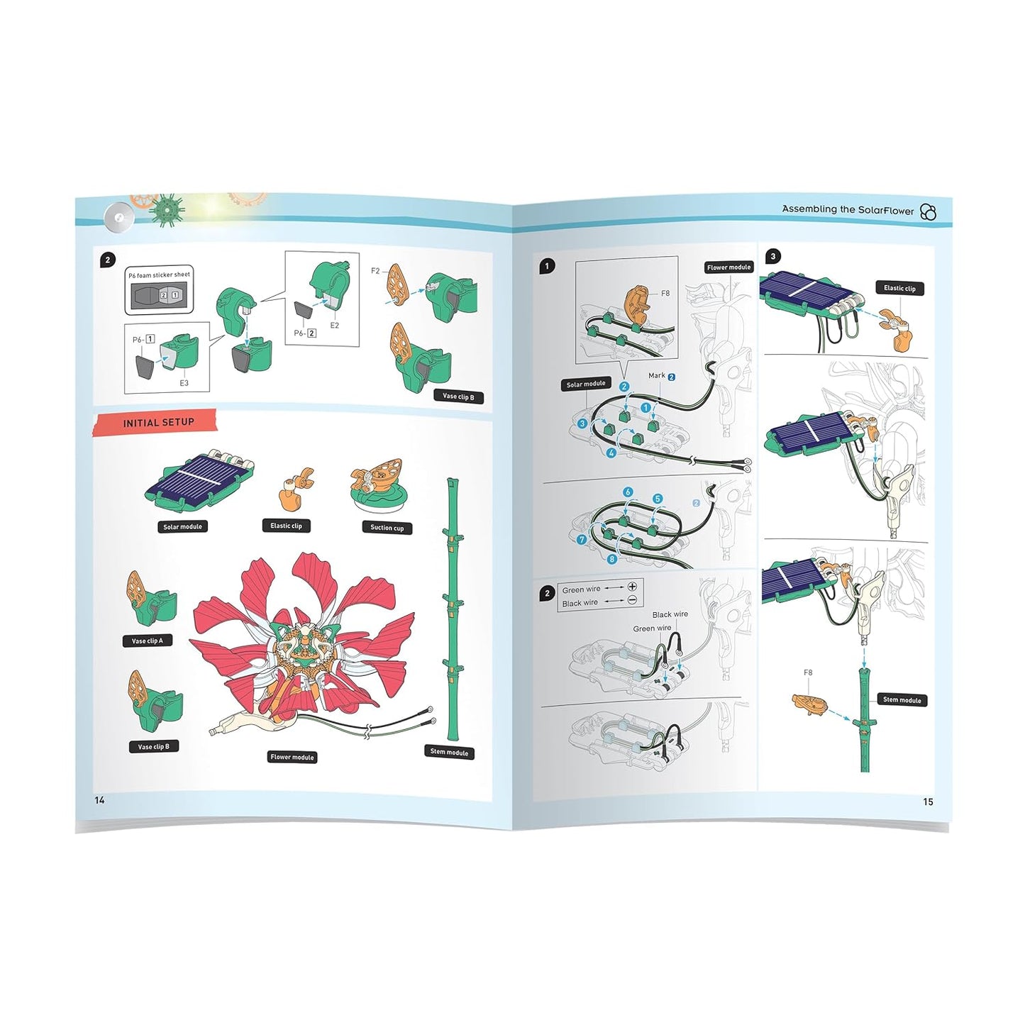 Thames & Kosmos SolarFlower Ruby Ripple STEM Kit | Build a Motorized Solar-Powered Flower with Spinning, Colorful Petals, Educational Gift for Kids Ages 8+, Adults