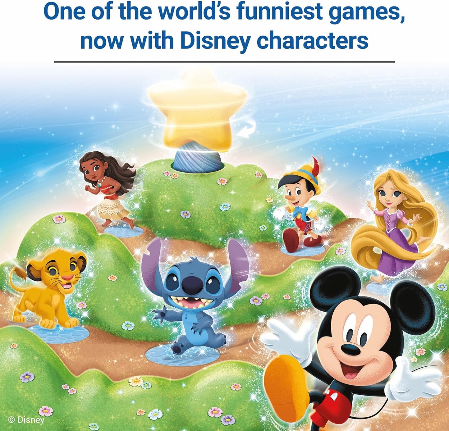 Ravensburger 24875 - Lotti Karotti Disney Edition, Adaptation of The Well-Known Classic Game with Disney Characters, Entertaining Race Game for 2 to 4 Children Aged 4 and Over