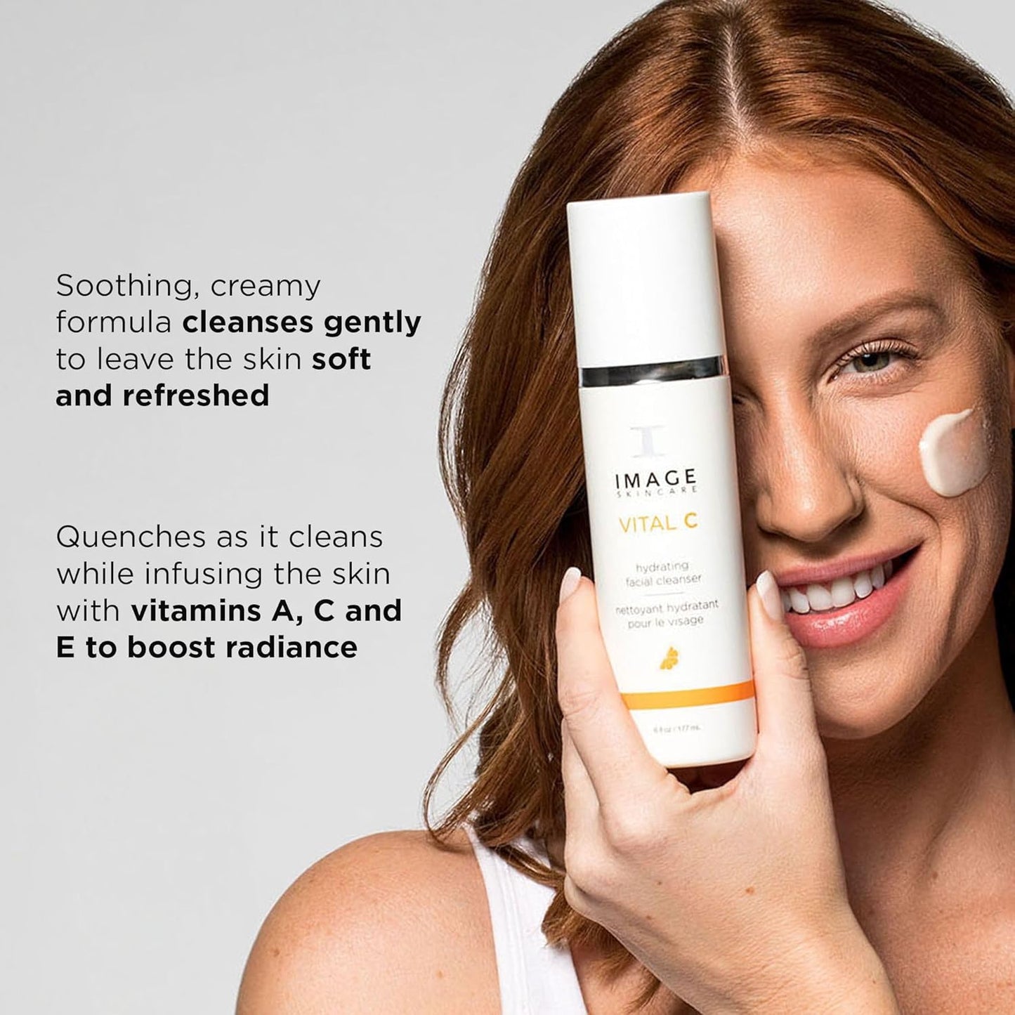 IMAGE Skincare, VITAL C Hydrating Facial Cleanser, Gentle Face Wash with Vitamin C, E and A, 6 fl oz