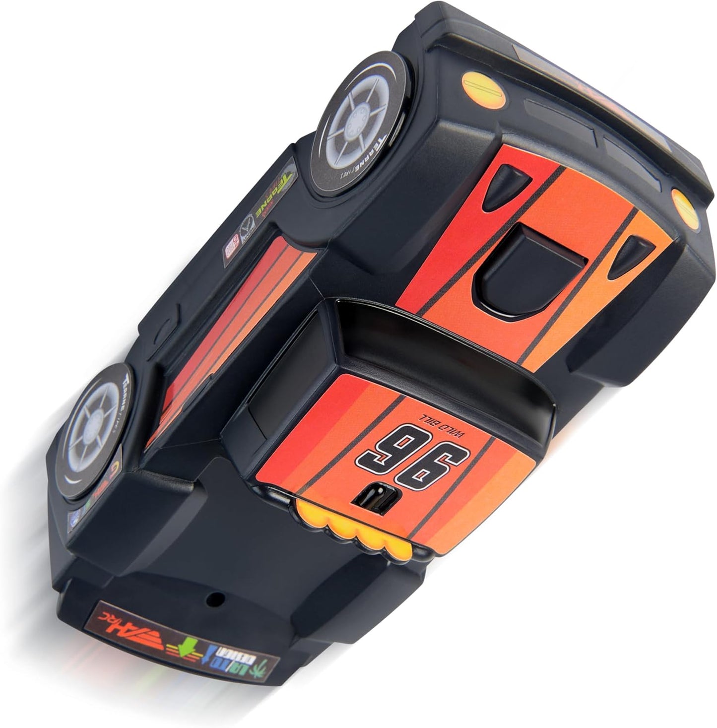 Air Hogs, Zero Gravity Racing Wall Climber, USB-C Rechargeable Wall Racer Truck, Black Indoor RC Car, Over 4-Inches, Kids Toys for Ages 4 and up