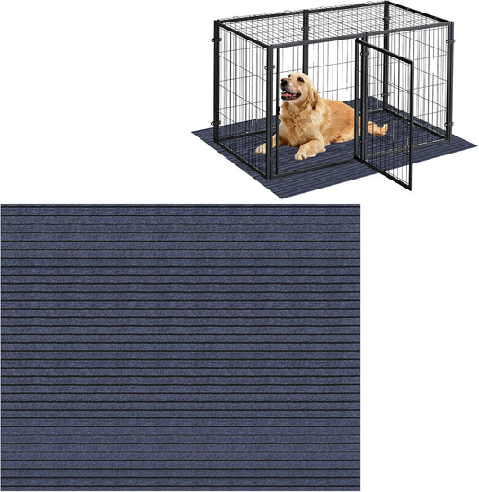 47" X 59" Mat for Under Dog Crate Waterproof Non-Slip Kennel Mat to Protect Floors Dog Playpen Mat Reusable Waterproof Non Slip Rug Whelping Pad for Pet