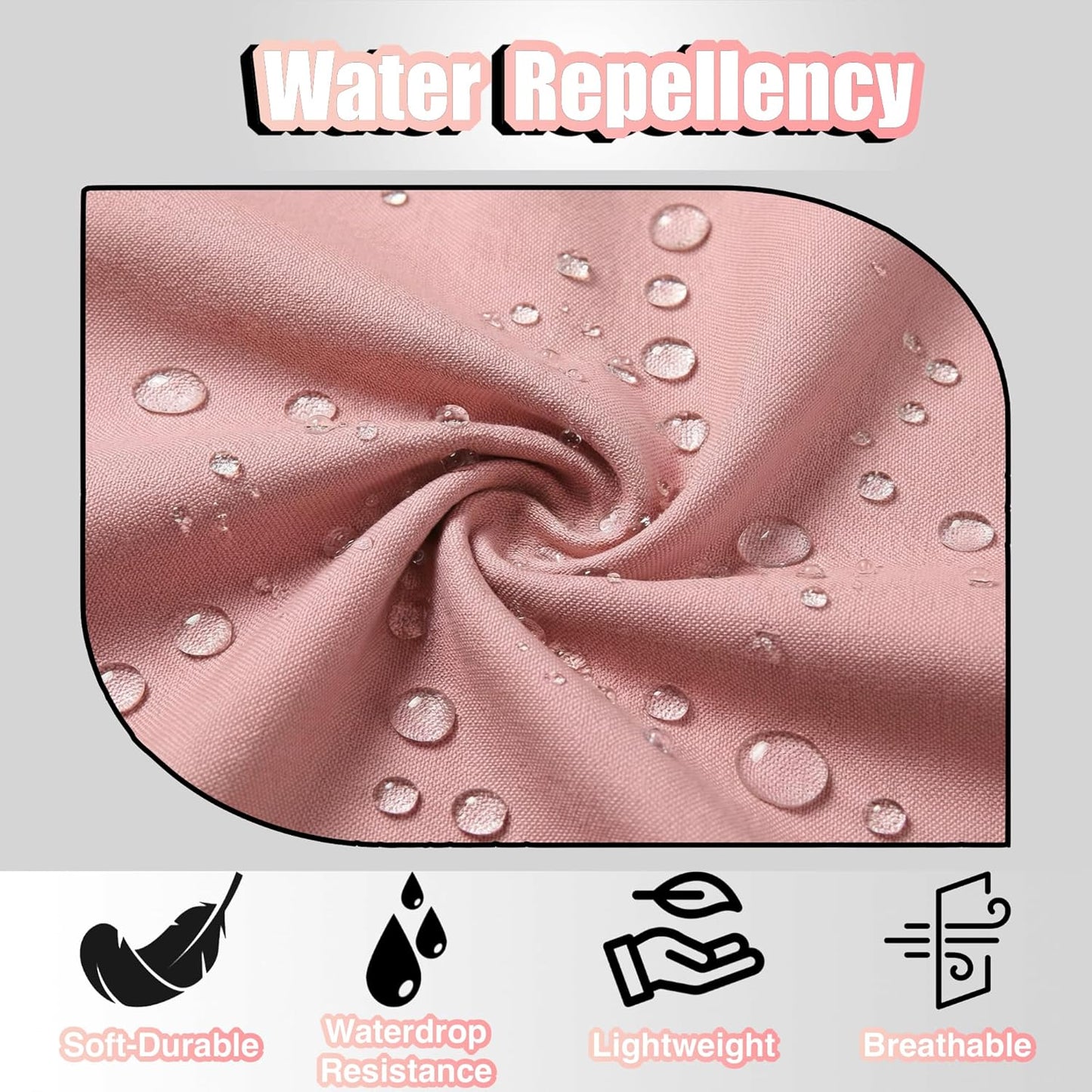 TOSHE Kitchen Apron Waterdrop Resistant Cotton Apron with adjustable Aprons for Women with Pockets 10 Color option Cooking Powder Pink Apron (Powder Pink)