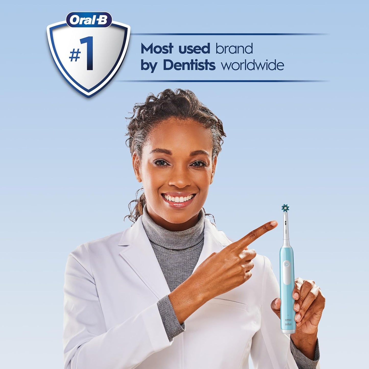 Oral-B Pro 1000 CrossAction Electric Toothbrush, Green